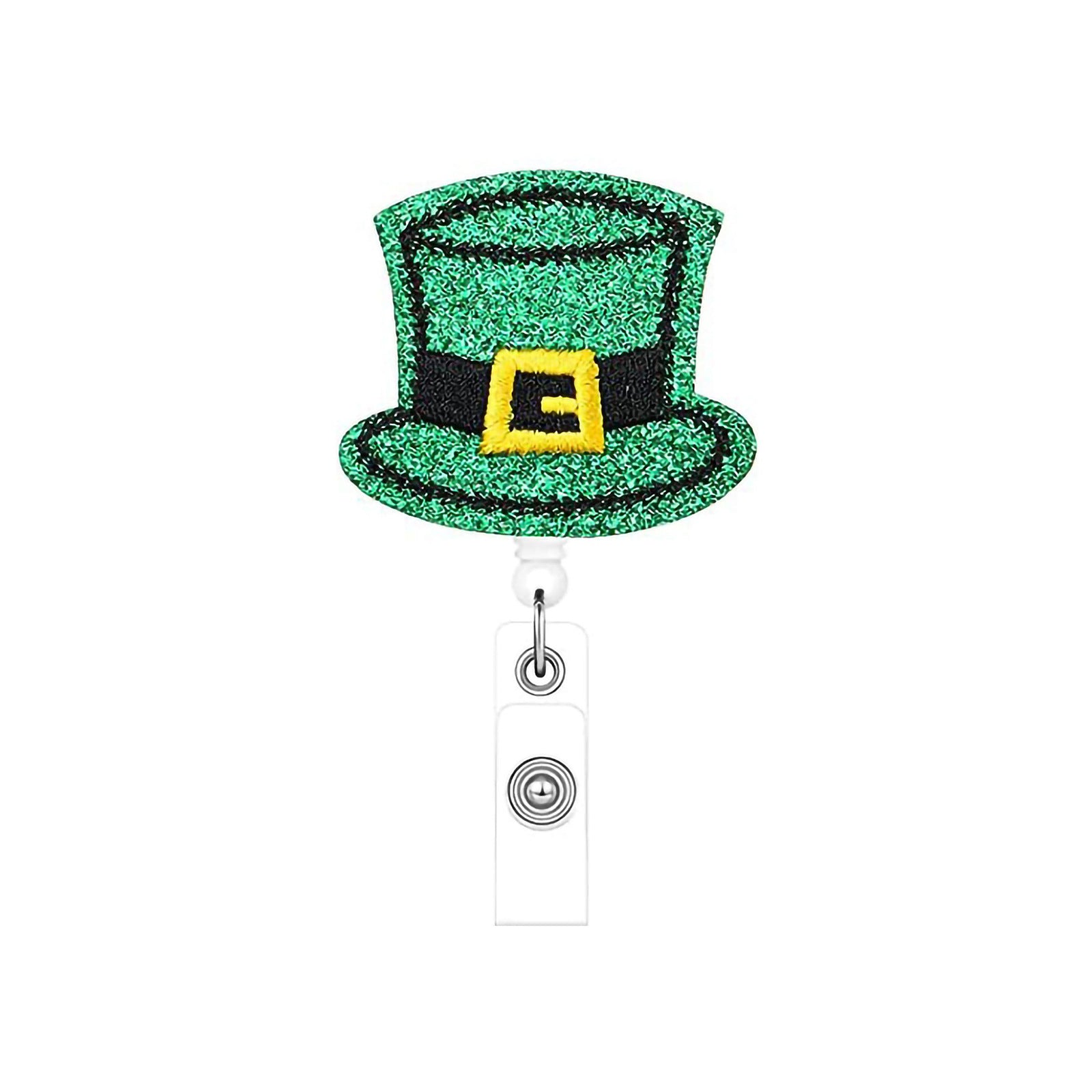 Wholesale Clover Rose Easter Rabbit Love Felt Fabric Badge Scroll Retractable ABS Keychain